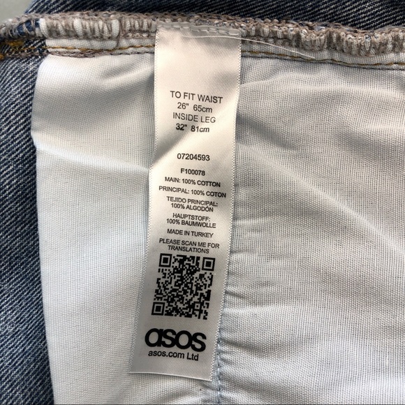 ASOS High-Rise Mom Jean Size 26 - Picture 9 of 10